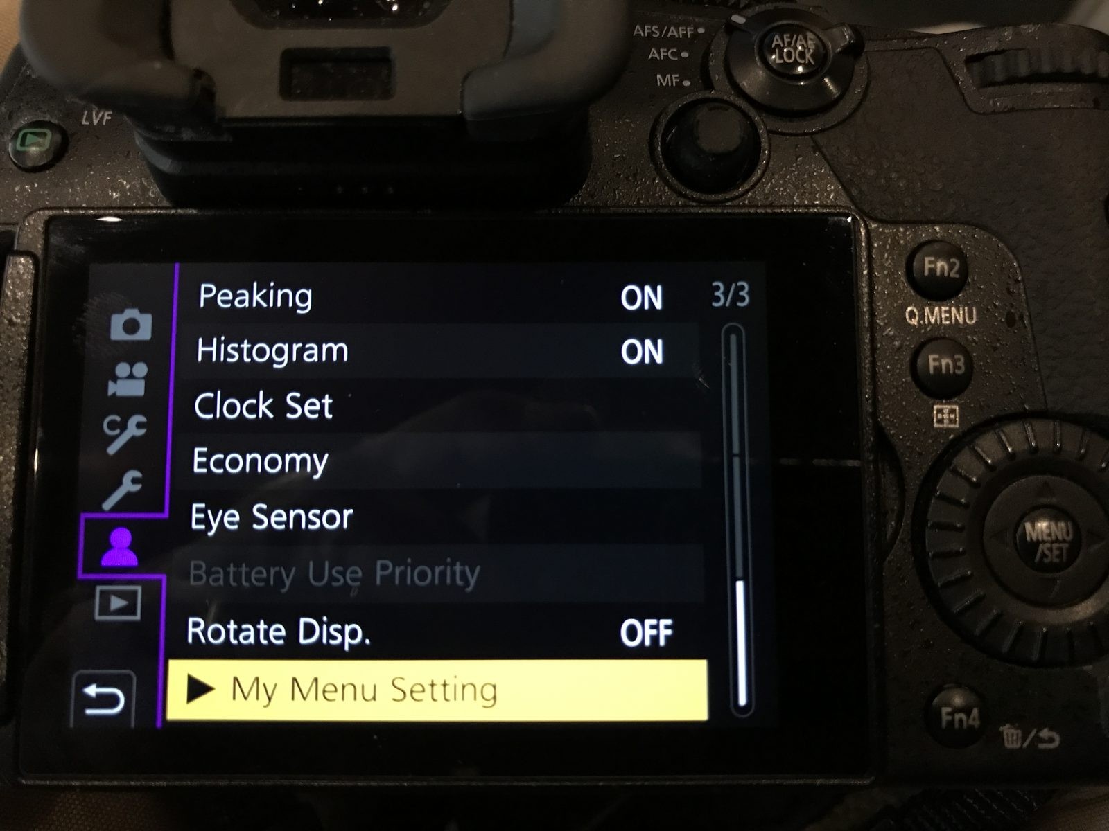 Preferred Settings for Panasonic Lumix GH5