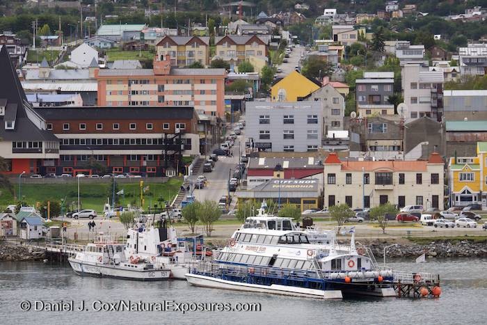 Looking in to Ushuaia, the little town at the most southern tip of South America