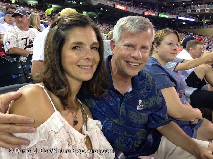My sister Suzy and her night in shining armor, not just for her but our entire family, Doug Fick. Thanks again for the game Doug and Suzy.