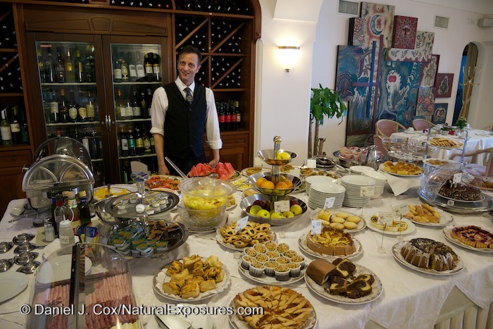Tony, one of the amazingly helpful and proud to serve you Italians at the Eden Roc Hotel in Positano, Italy.