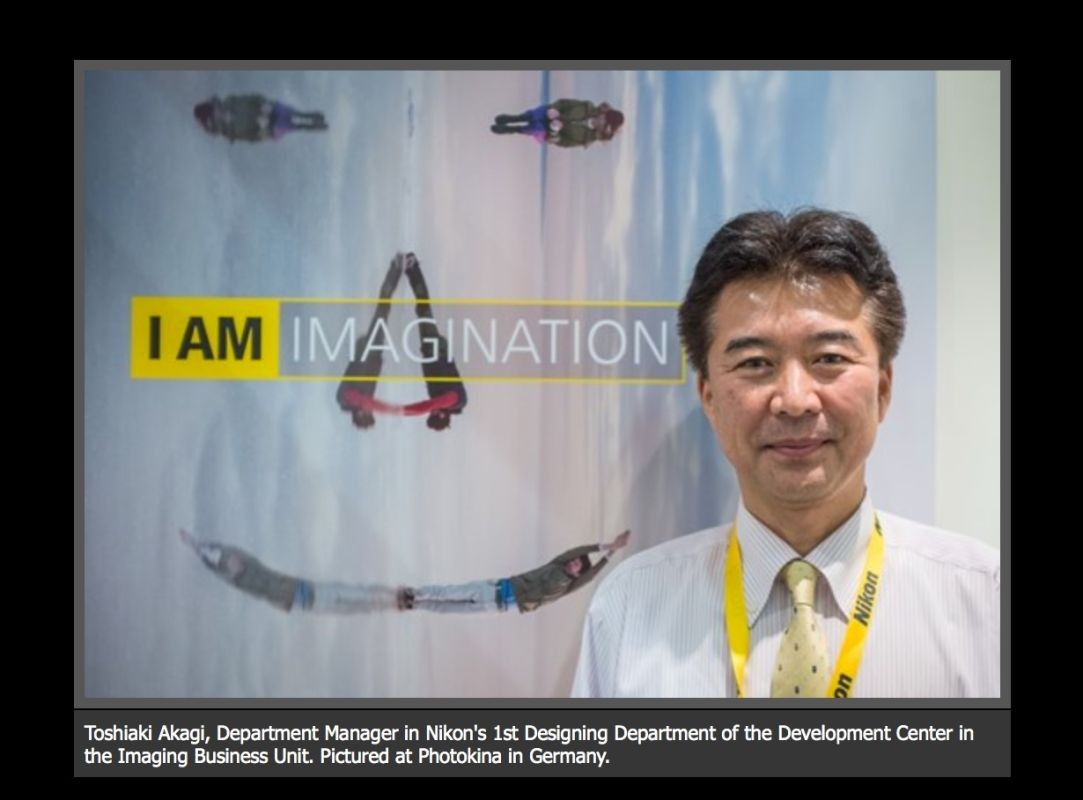 Toshiaki Akagi, Department Manager in Nikon's 1st Designing Department
