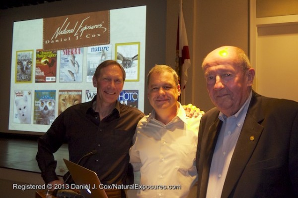 Steve Amstrup, Daniel Cox and Bob Elliott at the Boca Grande Community Center for Dan and Steve's presentation on the ADP and PBI. The multi-media event was in association with Gasparilla Island Conservation & Improvement Association.