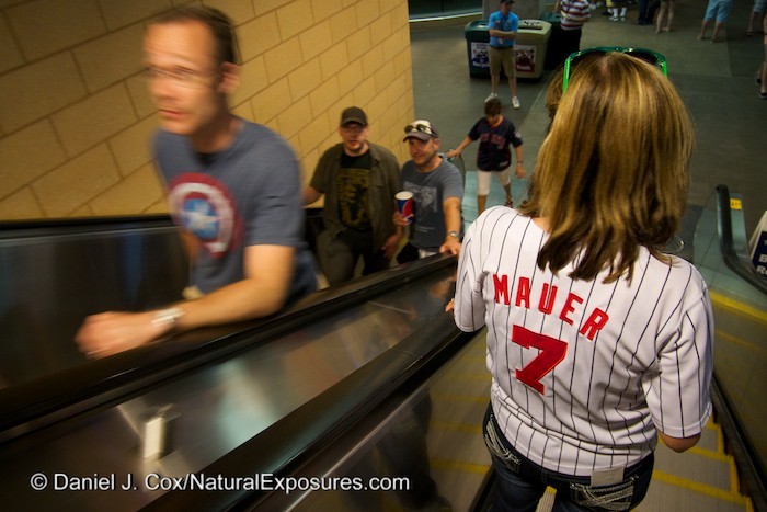 Joe Mauer's name is on the back of many a Twins fan. Mauer who is local St. Paul native is well loved and has a salary of 28 million USD. Pretty good for one of the Minnesota locals.