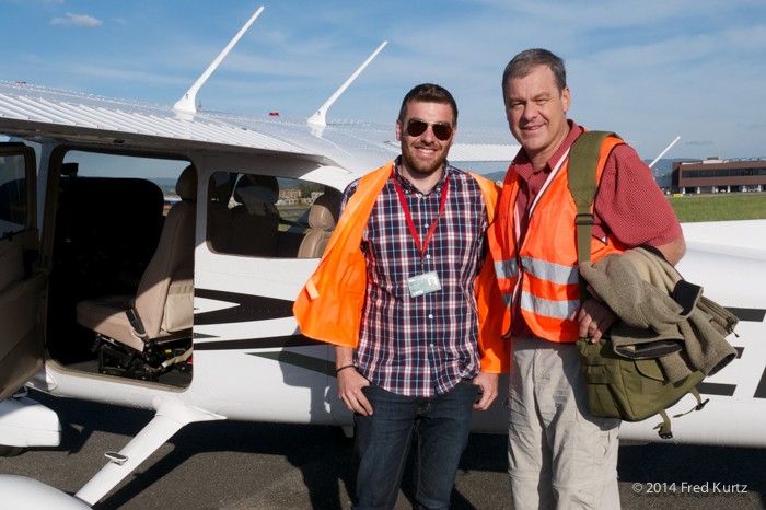 Fredrico and Dan on the ground in Florence, Italy.