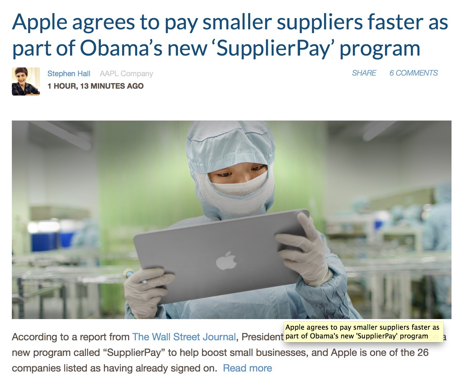 SupplierPay Program Helps Small Business Owners
