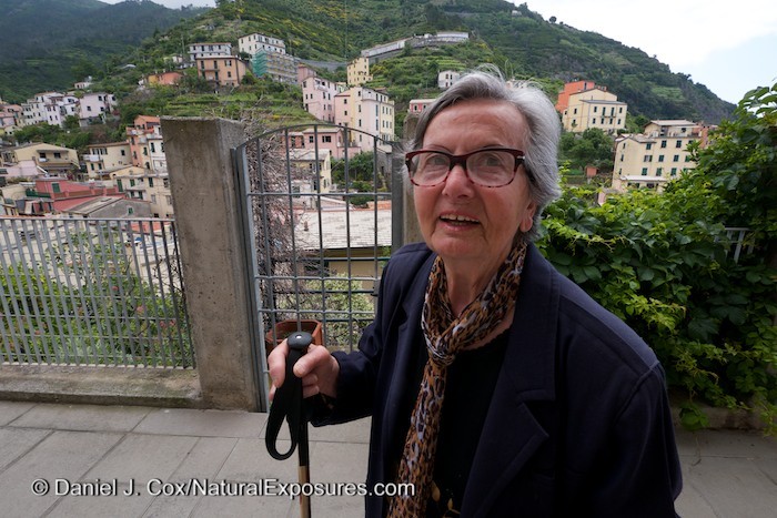 A local resident of Monterosso ion her way to the local market. Italay