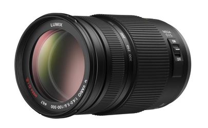 Panasonic's G Vario 100-300mm zoom lens.