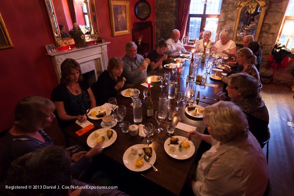 Dinner at Cooke's Restaurant in Galway, Ireland. 