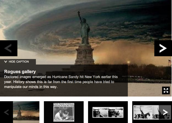 BBC dicusses the issues with manipulated photos and how they are remembered by the human mind.
