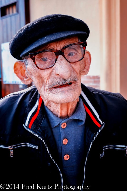 An older gentleman on the streets of Sorrento, Italy Lumix GH4 with 12-35mm F/2.8