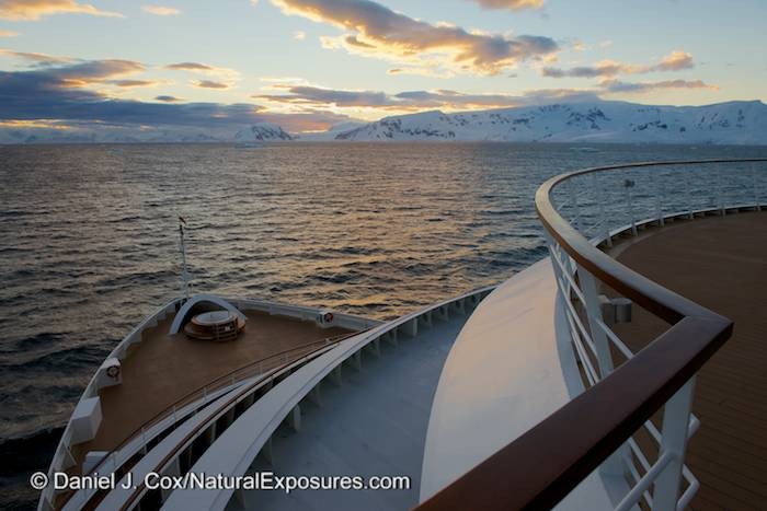 Seabourn Quest in Antarctica along the Gerlache Strait. Nikon D600.