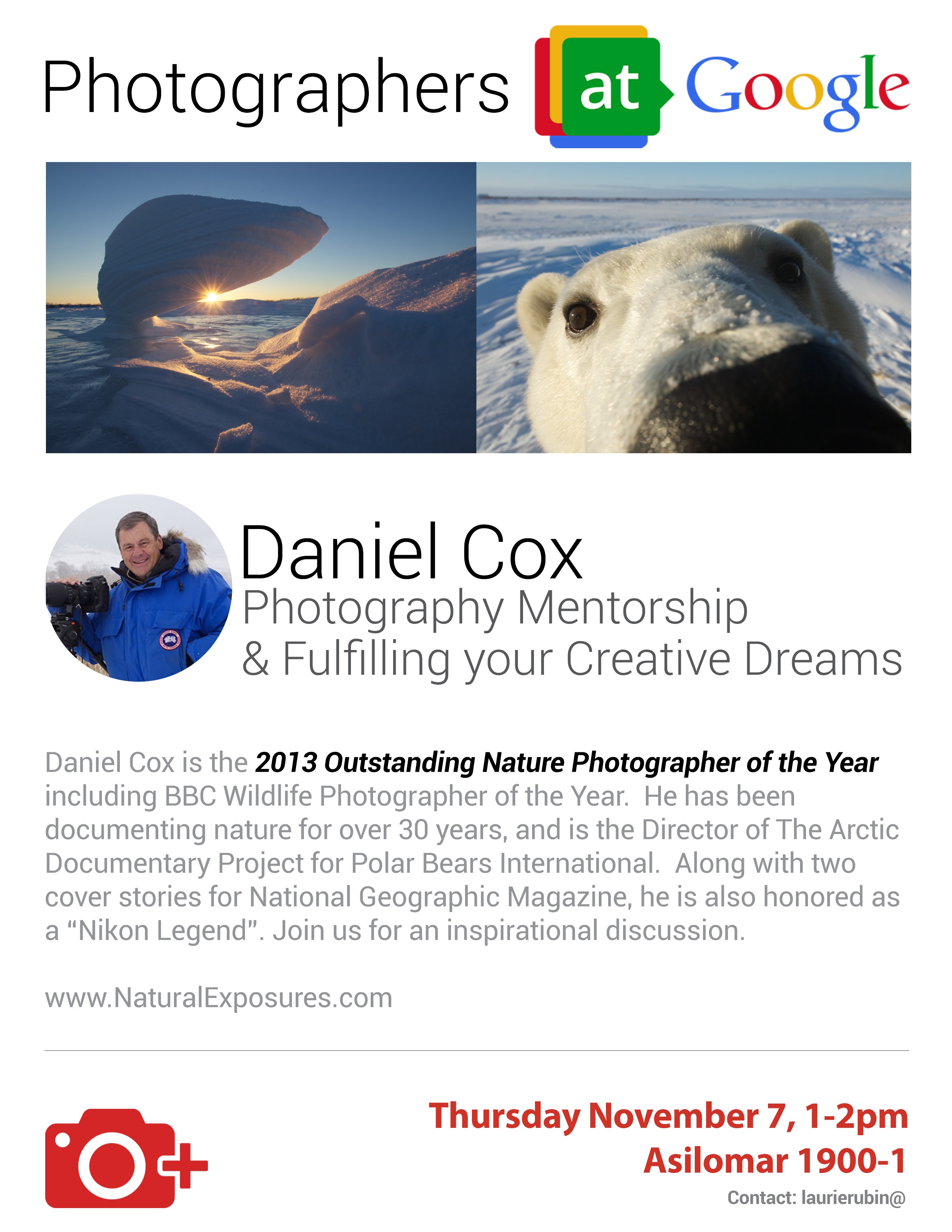 Google Presentation Tomorrow in Mountain View, California