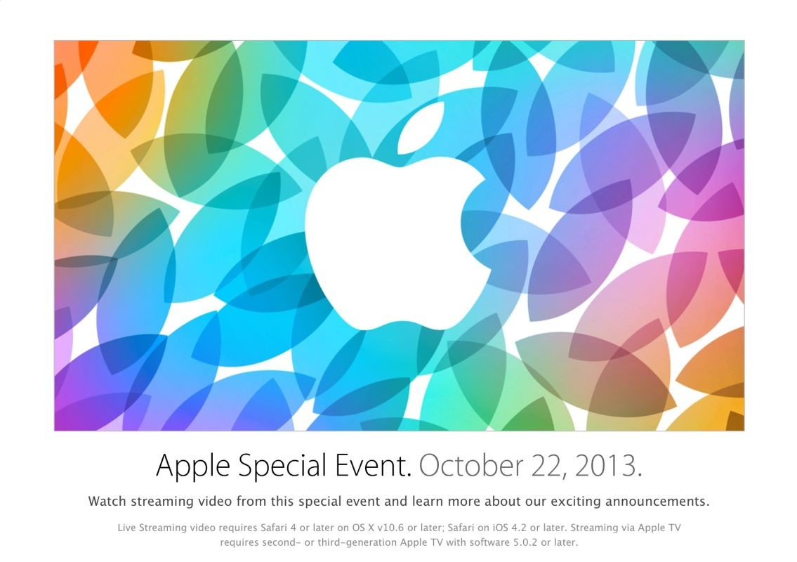 Click on the image above to be taken to the official Apple web site for live streaming of the Apple event.