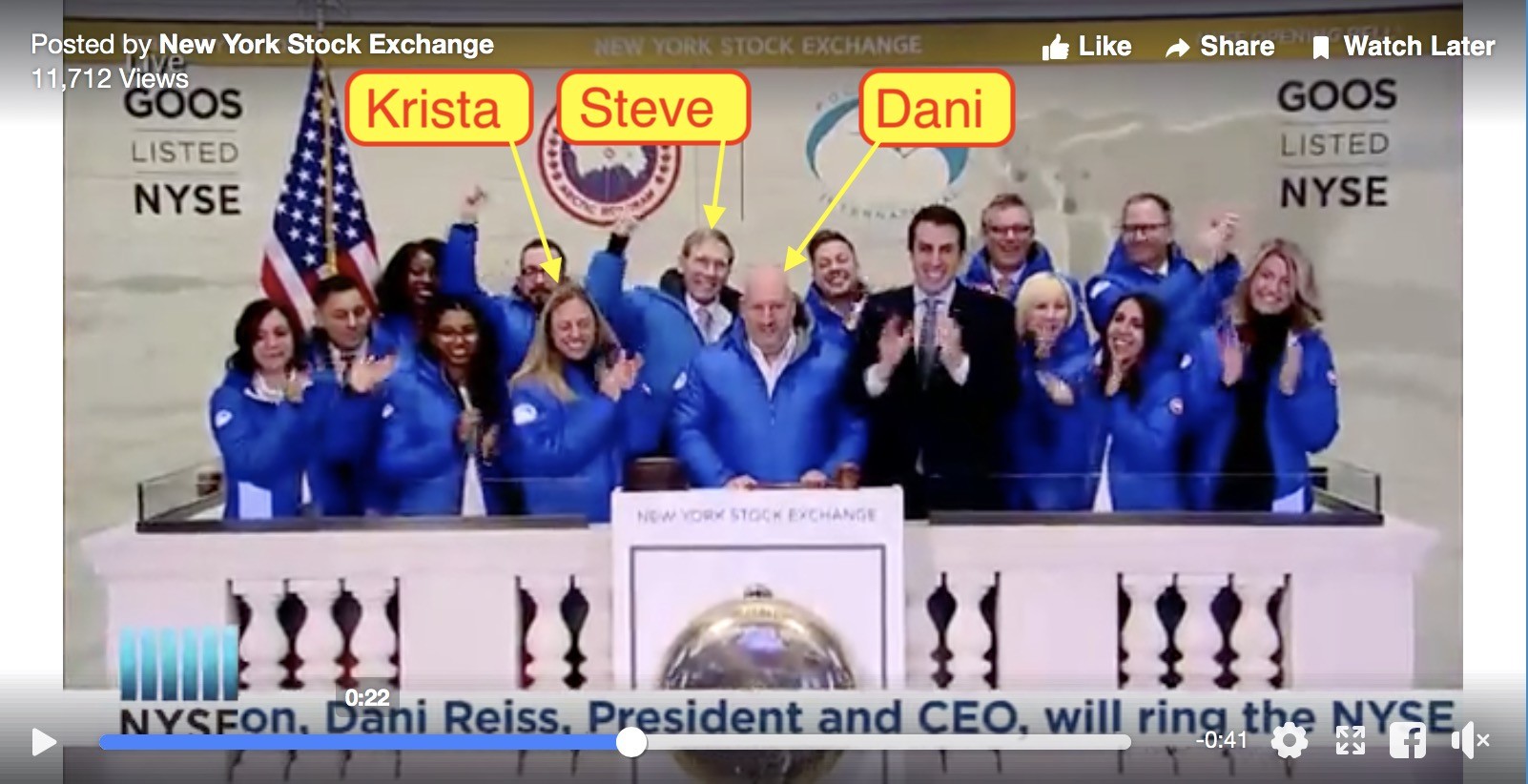 Canada Goose PBI Parkas Around the World & NYSE