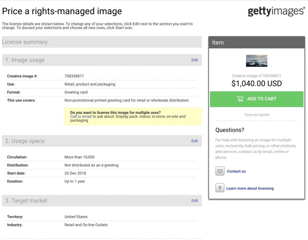 A stock photo can still have extreme cash value