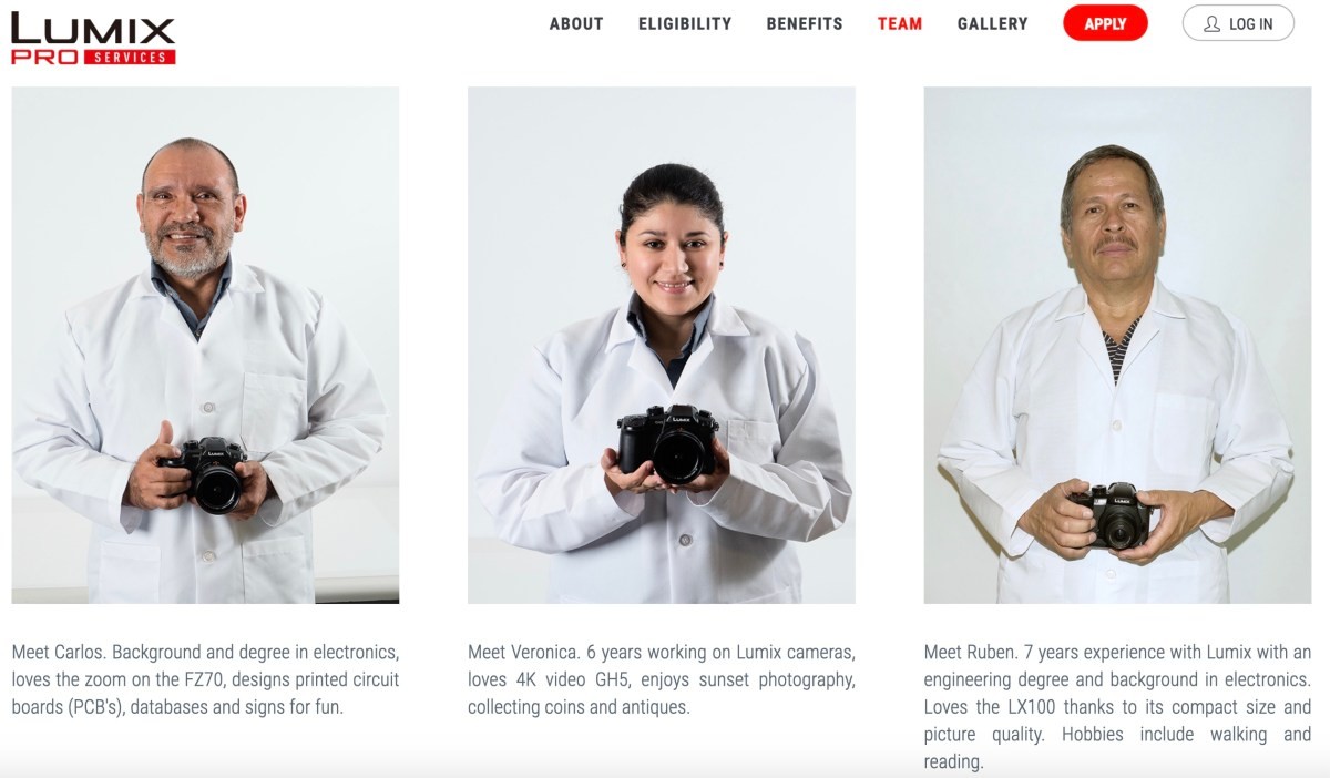 Lumix professional Services personnel