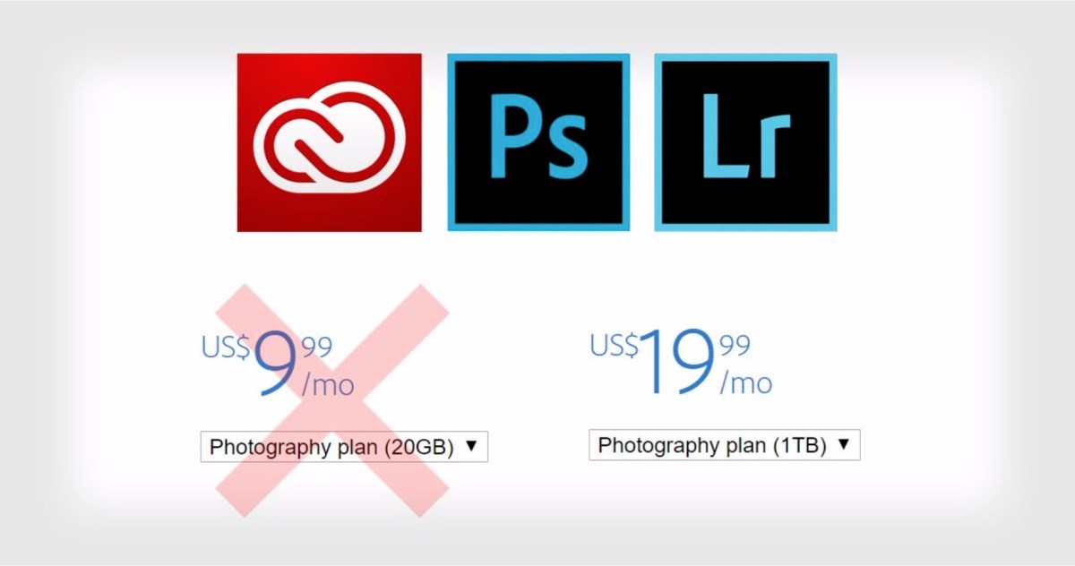 Adobe Price Increase for Lightroom & Photoshop