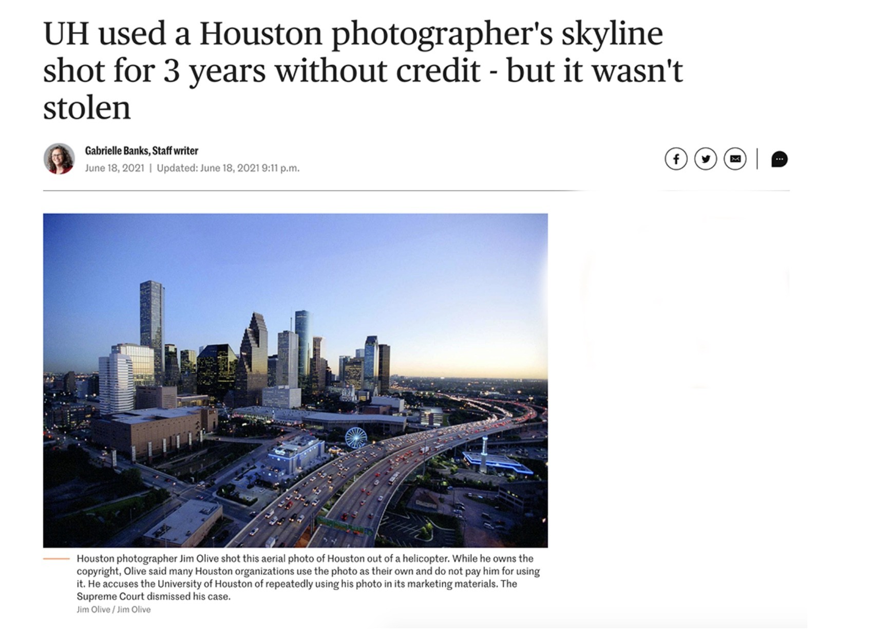 Photo Thievery is Upheld by Texas Supreme Court
