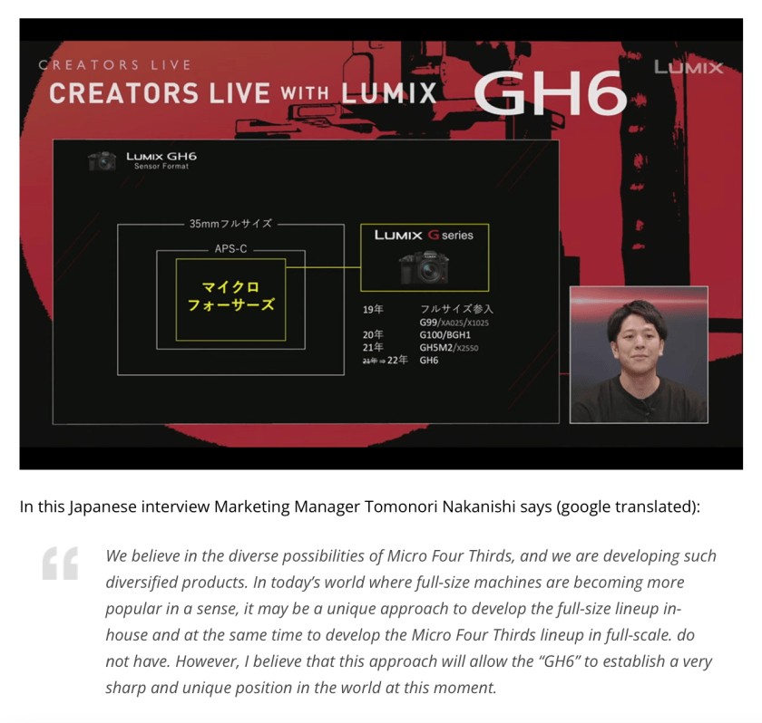 Micro Four Thirds GH6 & OM-1 are two new cameras