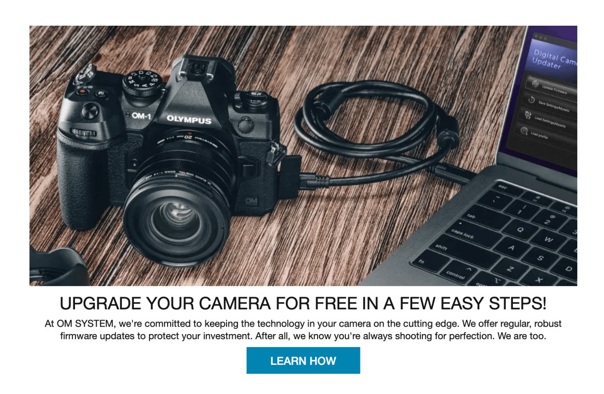 OM-1 Mark II Firmware Update