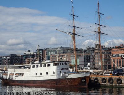 Boat in the Oslo Harbor