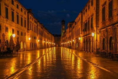 Dubrovnik’s busiest street before dawn
