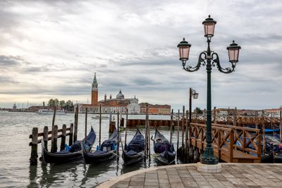 Looking Across Grand Canal in Venice at Island of San Giorgio Maggiore