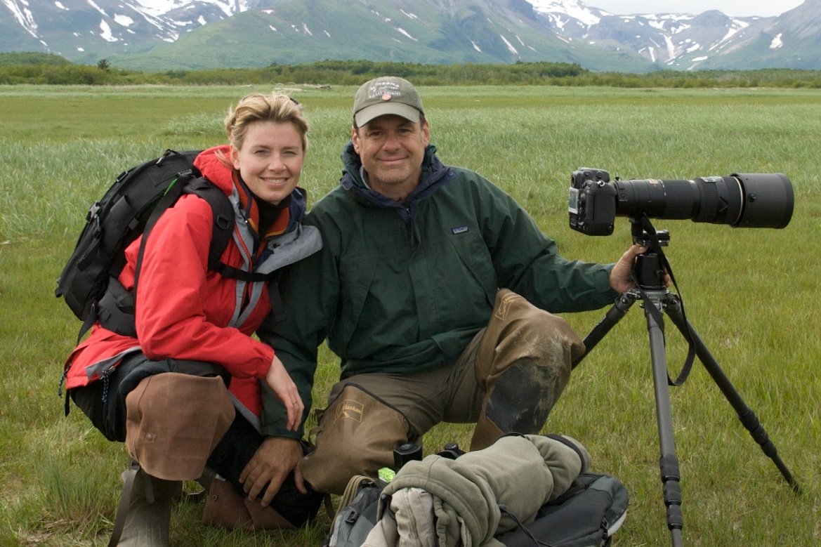 Daniel and Tanya Cox at Halo Bay, Katmai National Park