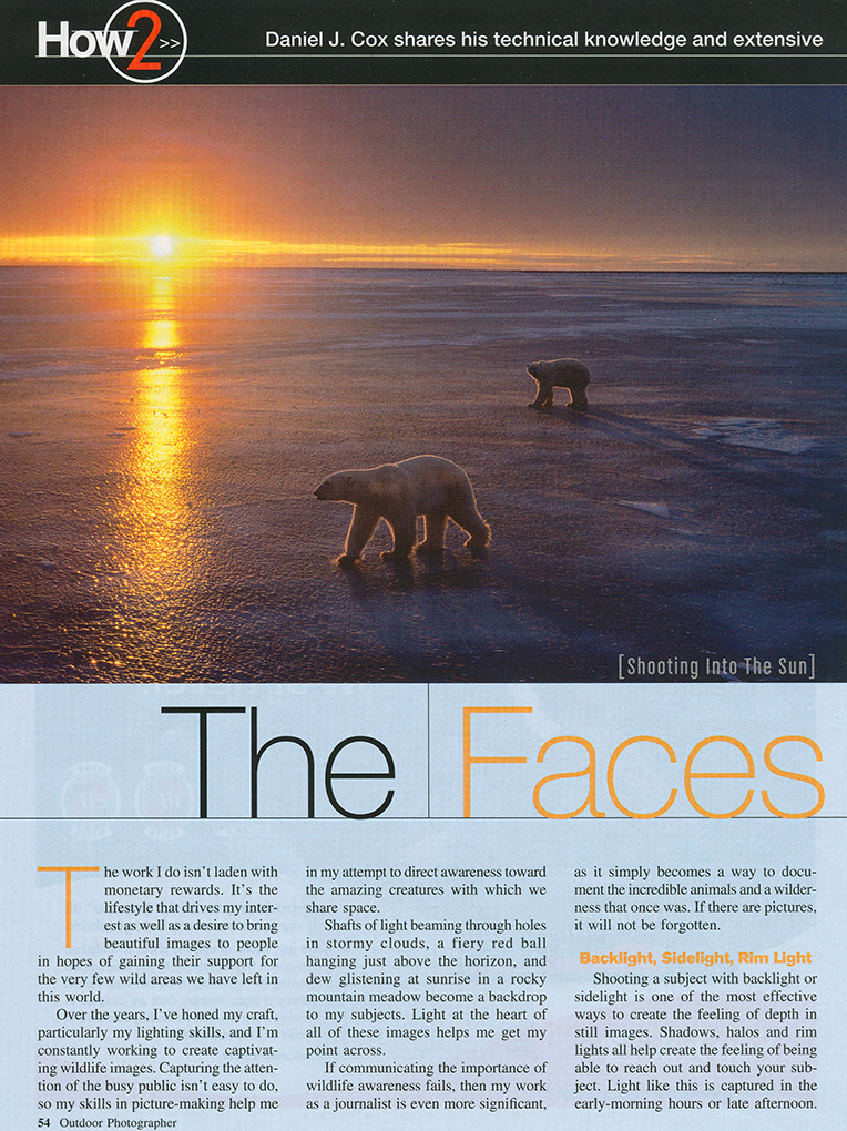 2005 September Outdoor Photographer article preview