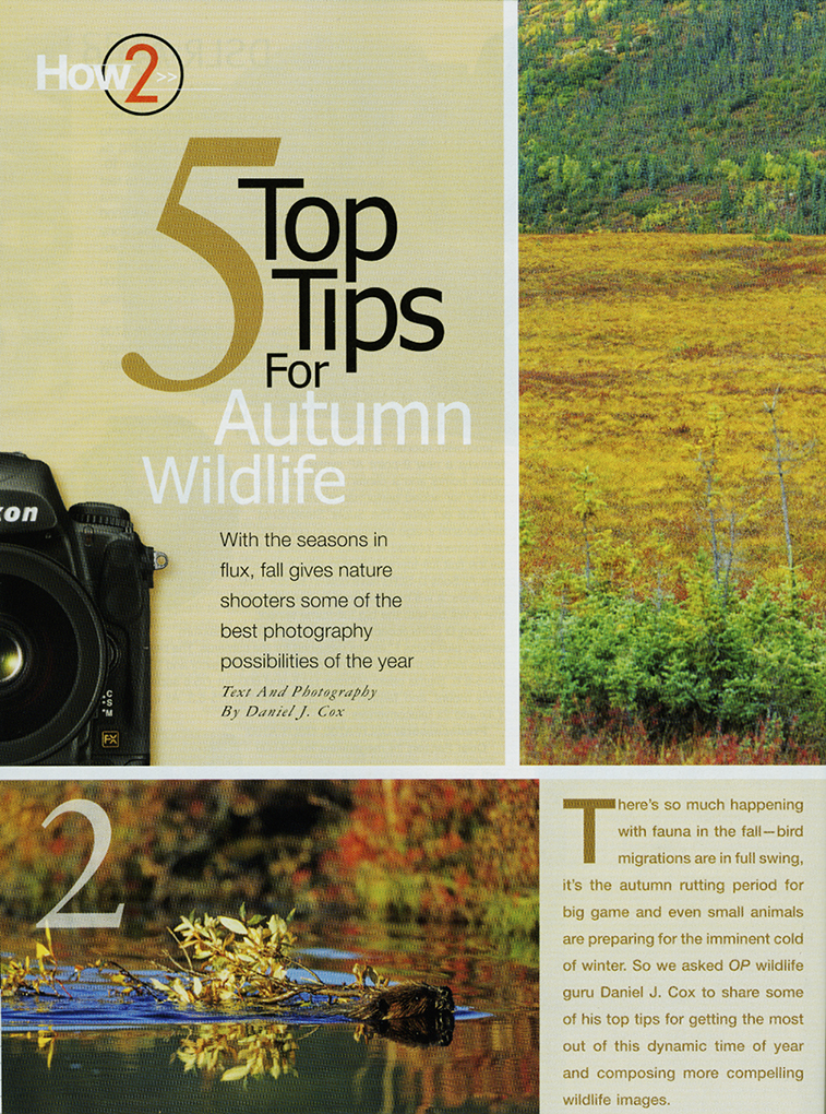 2008 November Outdoor Photographer article preview