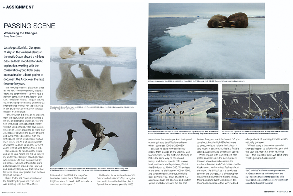 2010 Winter Nikon World article preview